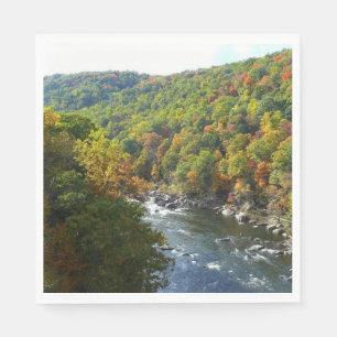 Ohiopyle rivier in herfst II Pennsylvania herfst Servet