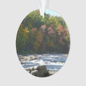 Ohiopyle-rivierstromingen in de herfst Pennsylvani Ornament (voorkant)