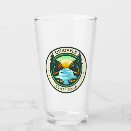 Ohiopyle State Park Pennsylvania Badge Glas (Voorkant)