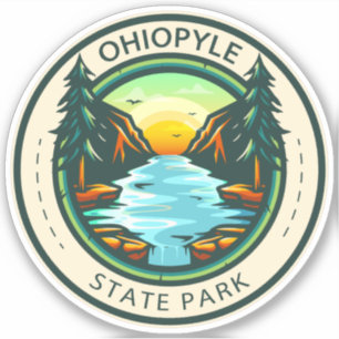 Ohiopyle State Park Pennsylvania Badge Sticker