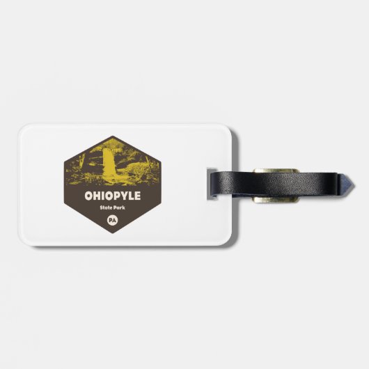 Ohiopyle State Park Pennsylvania Bagagelabel (Achterkant horizontaal)