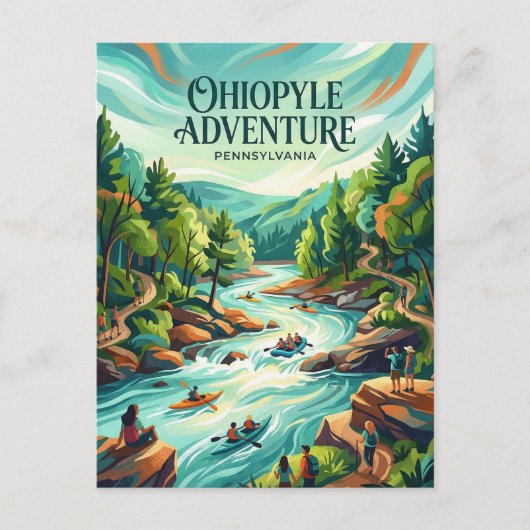Ohiopyle State Park Pennsylvania Briefkaart (Voorkant)