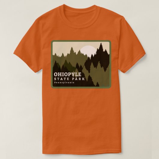 Ohiopyle State Park Pennsylvania Forest Sunrise T-shirt (Design voorkant)