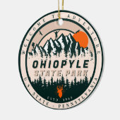 Ohiopyle State Park Pennsylvania Hike Souvenirs Keramisch Ornament (Links)