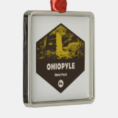 Ohiopyle State Park Pennsylvania Metalen Ornament (Rechts)