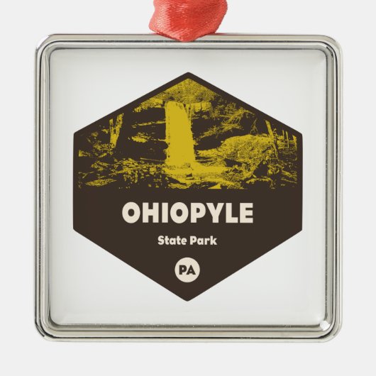 Ohiopyle State Park Pennsylvania Metalen Ornament (Voorkant)