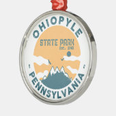 Ohiopyle State Park Pennsylvania - Retro  Metalen Ornament (Links)