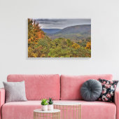 Ohiopyle Valley Overlook in Autumn, Pennsylvania Canvas Afdruk (Insitu (Woonkamer))