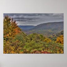 Ohiopyle Valley Overlook in Autumn, Pennsylvania
