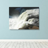 Ohiopyle-waterval in Pennsylvania Canvas Afdruk (Insitu (Houten vloer))