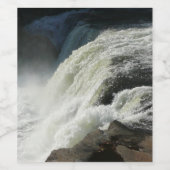 Ohiopyle-waterval in Pennsylvania Wijn Etiket (Enkel label)
