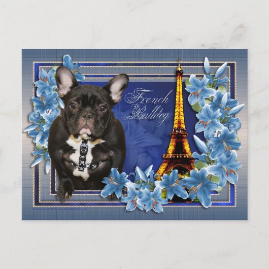 OhLaLa French Bulldog Briefkaart (Voorkant)