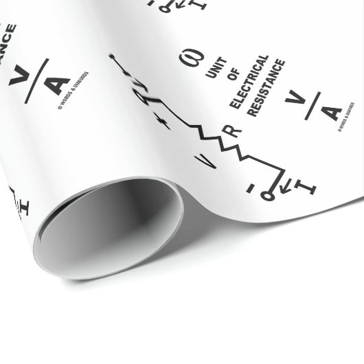 Ohm a Unit of Electrical Resistance (Physics) Cadeaupapier (Rol Hoek)