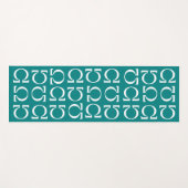 Ohm Electrical Resistance Science Blauwgroen Yoga Yogamat (Voorkant (horizontaal))