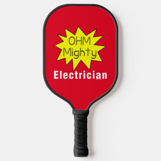 Ohm machtige elektricien pickleball paddle (Voorkant)