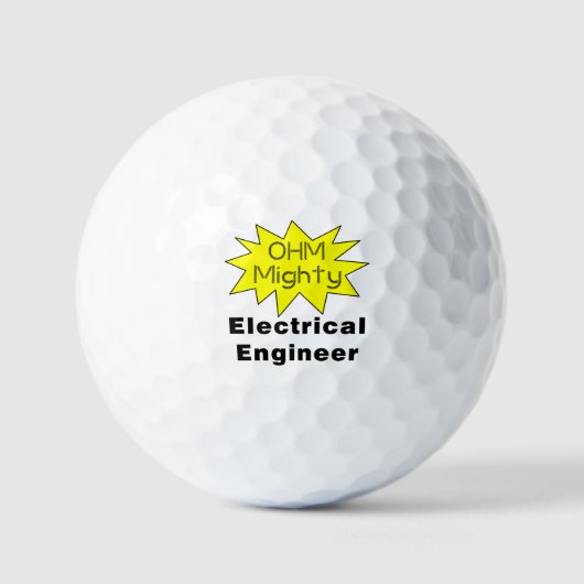 Ohm machtige elektroingenieur golfballen (Voorkant)