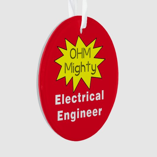 Ohm machtige elektroingenieur ornament (voorkant)