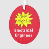 Ohm machtige elektroingenieur ornament (voorkant)