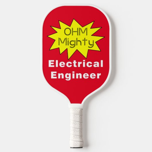 Ohm machtige elektroingenieur pickleball paddle (Voorkant)
