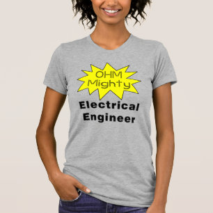 Ohm machtige elektroingenieur t-shirt
