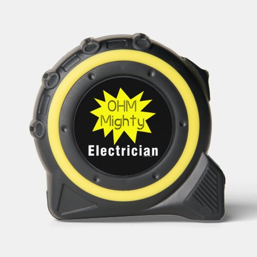 Ohm Machtige Elektromonteur Rolmaat (Voorkant)