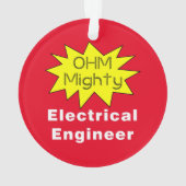 Ohm Machtige Elektrotechnicus Ornament (achterkant)