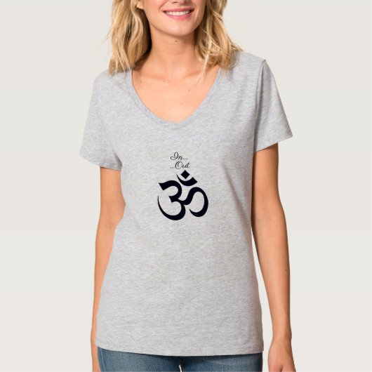 Ohm Om Symbool Adem uit T-shirt (Voorkant)