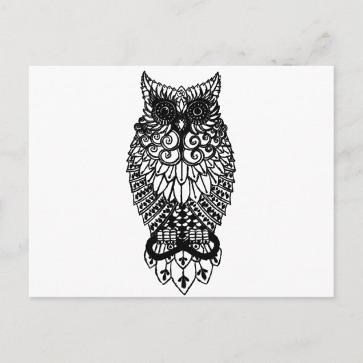 Ohm Owl Briefkaart (Voorkant)