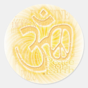 Ohm Peace Ronde Sticker