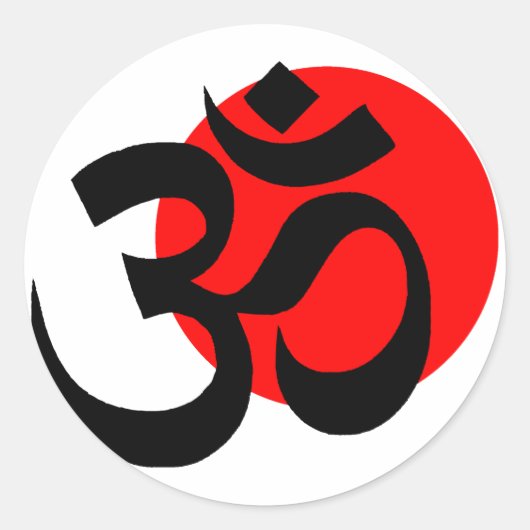 Ohm Ronde Sticker (Voorkant)