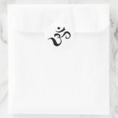 ohm ronde sticker (Tas)