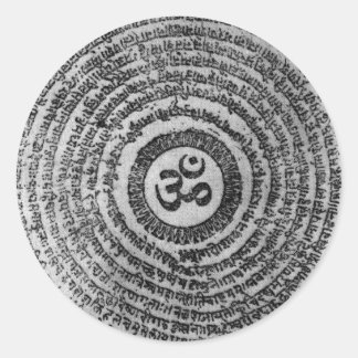 ohm ronde sticker