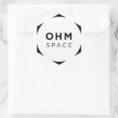 OHM-ruimte Ronde Sticker (Tas)