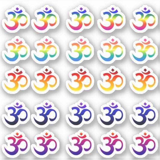 Ohm sticker verloopkleurenpakket (Voorkant)