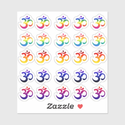 Ohm sticker verloopkleurenpakket (Vel)