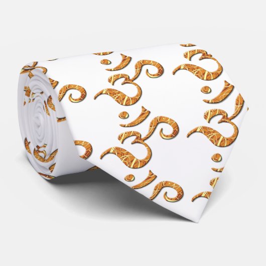 Ohm-symbool in Bronze (Stropdas) Stropdas (Opgerold)