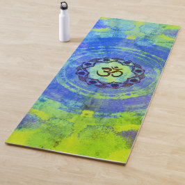 Ohm-symbool, mandala - groen yogamat