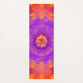 Ohm-symbool, mandala - oranje joga-mat yogamat (Voorkant)