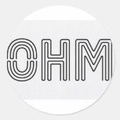 Ohm!! Vapers weten... Ronde Sticker (Voorkant)