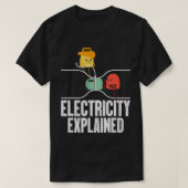 Ohm Volt Amp Electricity Explained Funny Electrici T-shirt (Design voorkant)