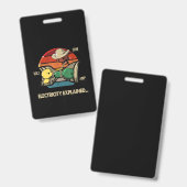 Ohm Volt AMP Electricity verklaarde elektricien Badge (Voor- en achterkant)