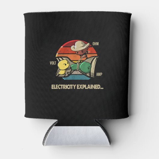 Ohm Volt AMP Electricity verklaarde elektricien Blikjeskoeler (Voorkant)