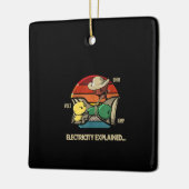 Ohm Volt AMP Electricity verklaarde elektricien Keramisch Ornament (Links)