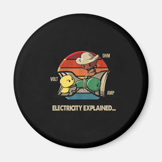 Ohm Volt AMP Electricity verklaarde elektricien Magneet (Voorkant)