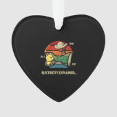 Ohm Volt AMP Electricity verklaarde elektricien Ornament (voorkant)