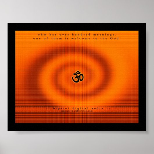 Ohm - Welkom bij de God Poster (Voorkant)