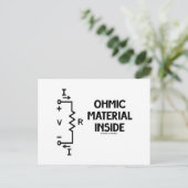 Ohmic Material Inside (Ohm's Law) Briefkaart (Staand voorkant)