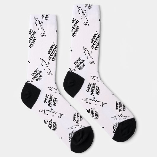 Ohmic Material Inside Ohm's Law Humor Sokken (Rechts)
