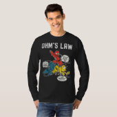 Ohms Law Electricity verklaarde Electrical Enginee T-shirt (Voorkant volledig)