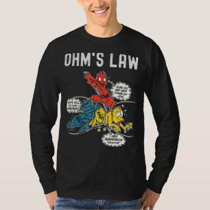 Ohms Law Electricity verklaarde Electrical Enginee T-shirt
